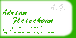 adrian fleischman business card